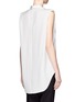 Back View - Click To Enlarge - 3.1 PHILLIP LIM - Stand collar silk sleeveless tunic