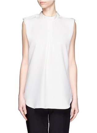 Main View - Click To Enlarge - 3.1 PHILLIP LIM - Stand collar silk sleeveless tunic