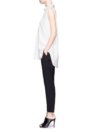 Figure View - Click To Enlarge - 3.1 PHILLIP LIM - Stand collar silk sleeveless tunic