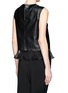 Back View - Click To Enlarge - ELIZABETH AND JAMES - Ruffled hem leather top