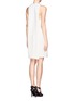 Figure View - Click To Enlarge -  - Back zip sleeveless crepe dress