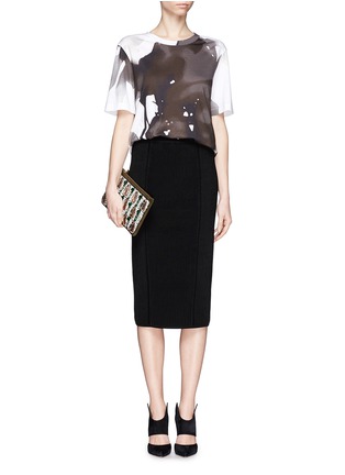 Figure View - Click To Enlarge - JASON WU - Abstract floral print T-shirt