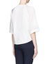 Back View - Click To Enlarge - 3.1 PHILLIP LIM - Silk sleeve jersey baseball T-shirt