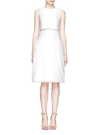 Figure View - Click To Enlarge - THAKOON - Layered front A-line skirt