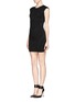 Figure View - Click To Enlarge - RVN - 'Geo' 3D jacquard body-con dress