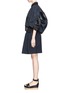 Figure View - Click To Enlarge - SACAI - Sheer trim perforated panel bomber jacket