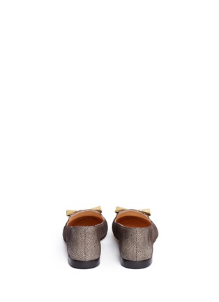Back View - Click To Enlarge - 73426 - Dalila metal bow slip-ons
