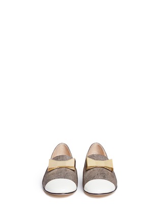 Figure View - Click To Enlarge - 73426 - Dalila metal bow slip-ons