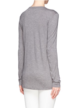 Back View - Click To Enlarge - T BY ALEXANDER WANG - Classic pocket long-sleeve T-shirt