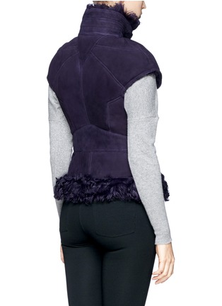 Back View - Click To Enlarge - MC Q - Suede shearling gilet