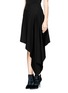 Front View - Click To Enlarge - MC Q - Asymmetric drape wool skirt