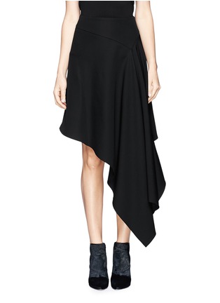 Main View - Click To Enlarge - MC Q - Asymmetric drape wool skirt