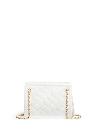 Back View - Click To Enlarge - VINTAGE CHANEL - Tassel charm quilted leather bag
