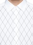 Detail View - Click To Enlarge - NEIL BARRETT - Diamond print poplin shirt