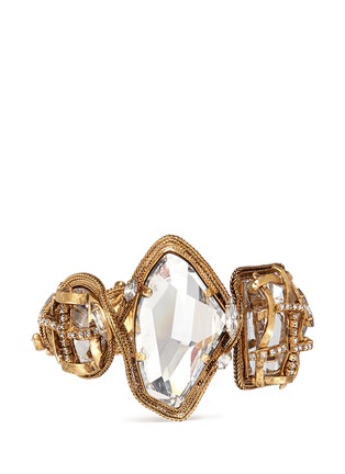 Main View - Click To Enlarge - ERICKSON BEAMON - 'Heart of Gold' gauze bound crystal bracelet