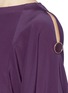 Detail View - Click To Enlarge - CHLOÉ - Split button sleeve silk dress