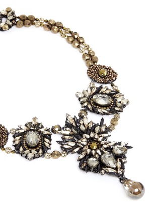 Detail View - Click To Enlarge - ERICKSON BEAMON - 'Golden Rule' crystal necklace