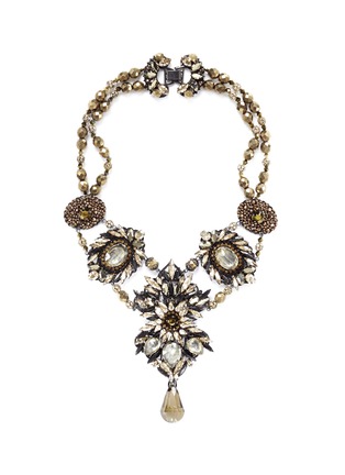 Main View - Click To Enlarge - ERICKSON BEAMON - 'Golden Rule' crystal necklace