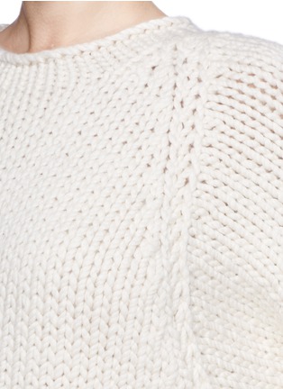 Detail View - Click To Enlarge - CHLOÉ - Chunky knit cropped sweater
