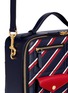  - MULBERRY - 'Cherwell Square' stripe leather bag