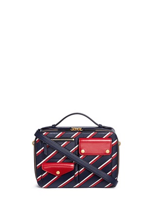 Main View - Click To Enlarge - MULBERRY - 'Cherwell Square' stripe leather bag