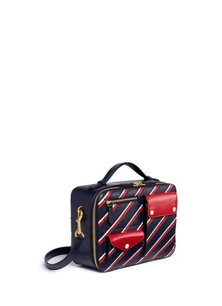 Figure View - Click To Enlarge - MULBERRY - 'Cherwell Square' stripe leather bag
