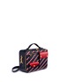 Figure View - Click To Enlarge - MULBERRY - 'Cherwell Square' stripe leather bag