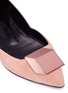Detail View - Click To Enlarge - PIERRE HARDY - Cube metal plaque suede and leather flats