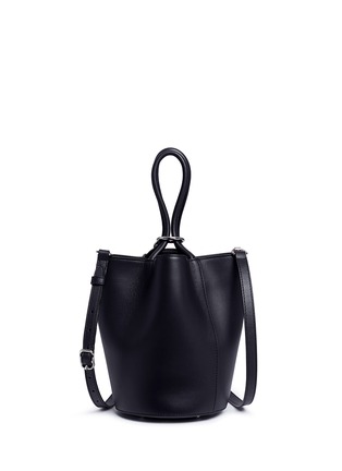 Detail View - Click To Enlarge - ALEXANDER WANG - 'Roxy' curb chan ring leather bucket bag