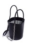  - ALEXANDER WANG - 'Roxy' curb chan ring leather bucket bag