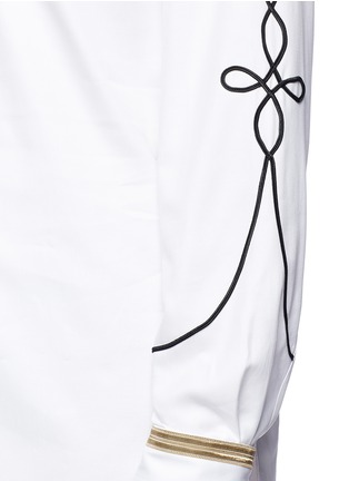 Detail View - Click To Enlarge - PORTS 1961 - Corded appliqué cotton twill shirt