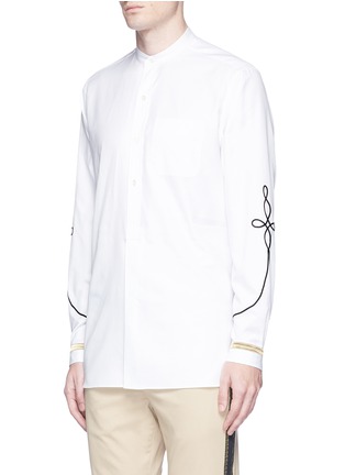 Front View - Click To Enlarge - PORTS 1961 - Corded appliqué cotton twill shirt