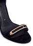 Detail View - Click To Enlarge - STELLA LUNA - 'Stella' turnlock bar ankle strap suede sandals