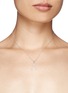 Figure View - Click To Enlarge - KHAI KHAI - 'Wishbone' diamond pendant necklace