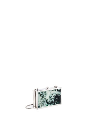 Figure View - Click To Enlarge - EDWARD CHIU - Diamond 18k white gold natural green jade clutch set