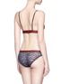 Back View - Click To Enlarge - 72930 - 'Firecracker' leopard mesh tulle briefs