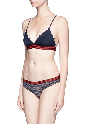 Figure View - Click To Enlarge - 72930 - 'Firecracker' leopard mesh tulle briefs