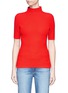 Main View - Click To Enlarge - VICTORIA BECKHAM - Polo neck diagonal stitch knit sweater