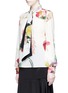 Front View - Click To Enlarge - LANVIN - Tie neck watercolour floral print silk top