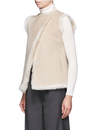 Front View - Click To Enlarge - THEORY - Petriva' reversible lamb shearling vest
