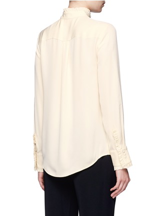 Back View - Click To Enlarge - THEORY - 'Eilliv' ruffle silk georgette blouse