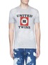 Main View - Click To Enlarge - 71465 - 'UNITED TWINS' print distressed T-shirt