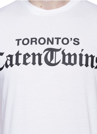 Detail View - Click To Enlarge - 71465 - 'Toronto's Caten Twins' print T-shirt