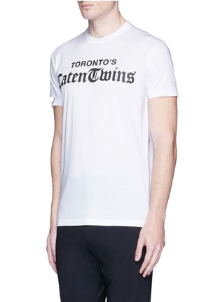 Front View - Click To Enlarge - 71465 - 'Toronto's Caten Twins' print T-shirt