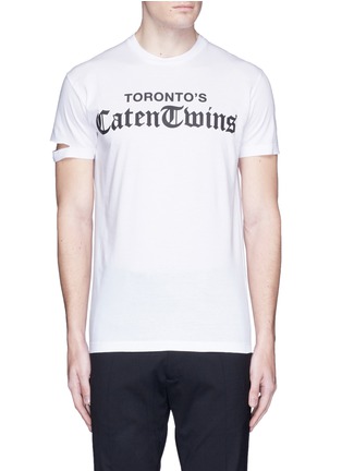 Main View - Click To Enlarge - 71465 - 'Toronto's Caten Twins' print T-shirt