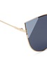 Detail View - Click To Enlarge - FENDI - 'Lei' flat metal cat eye sunglasses