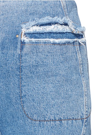 Detail View - Click To Enlarge - ESTEBAN CORTAZAR - High waist flared denim pants