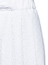 Detail View - Click To Enlarge - CÉDRIC CHARLIER - Pleated broderie anglaise midi skirt
