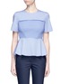 Main View - Click To Enlarge - CÉDRIC CHARLIER - Smocked cotton blend poplin blouse