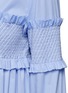Detail View - Click To Enlarge - CÉDRIC CHARLIER - Smocked bandeau panel poplin shirt